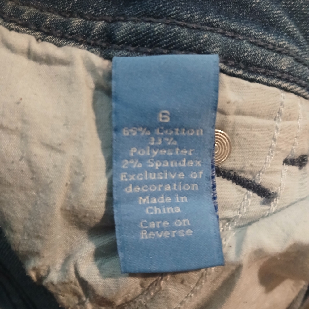 Simply Vera Vera Wang Denim Jeans Size 6 - Picture 8 of 13